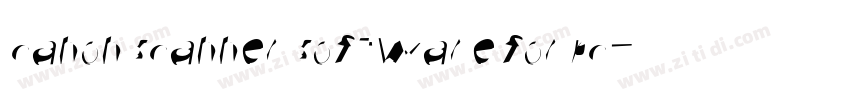 canon scanner software for pc字体转换